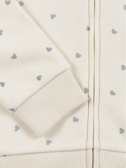 Sweat capuche coeur fille...