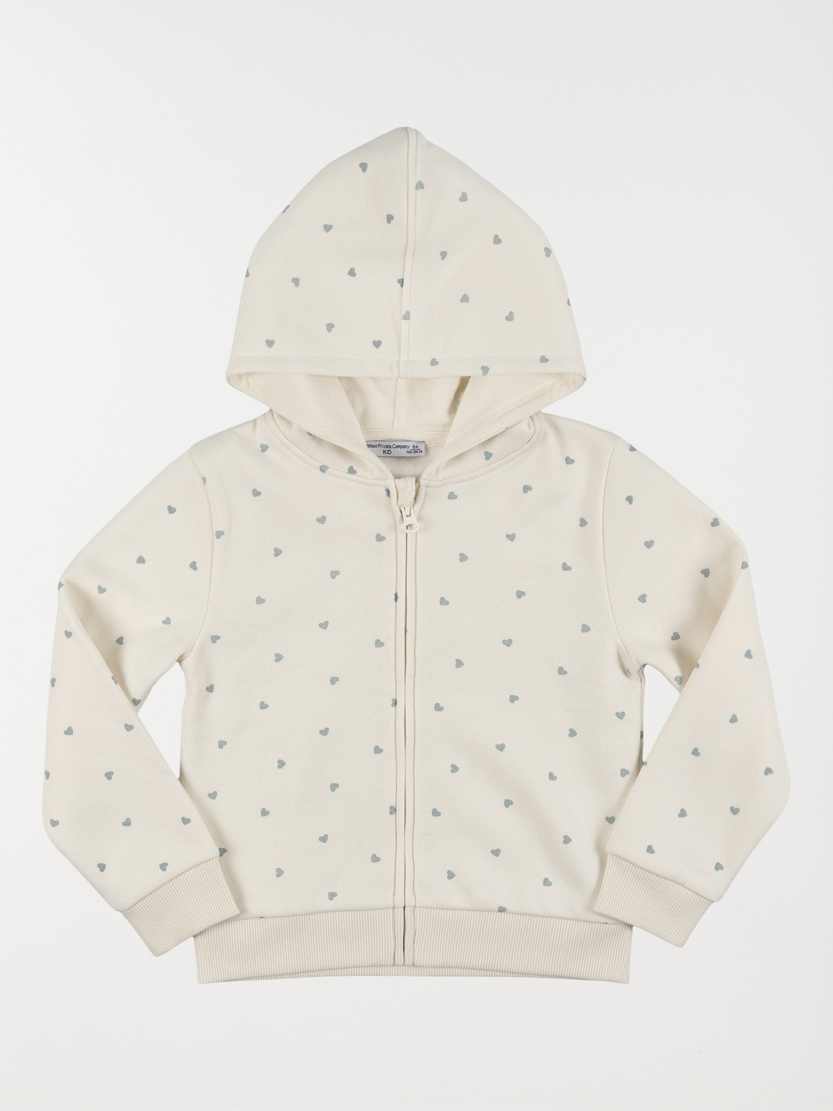 Sweat capuche coeur fille (3-12A)