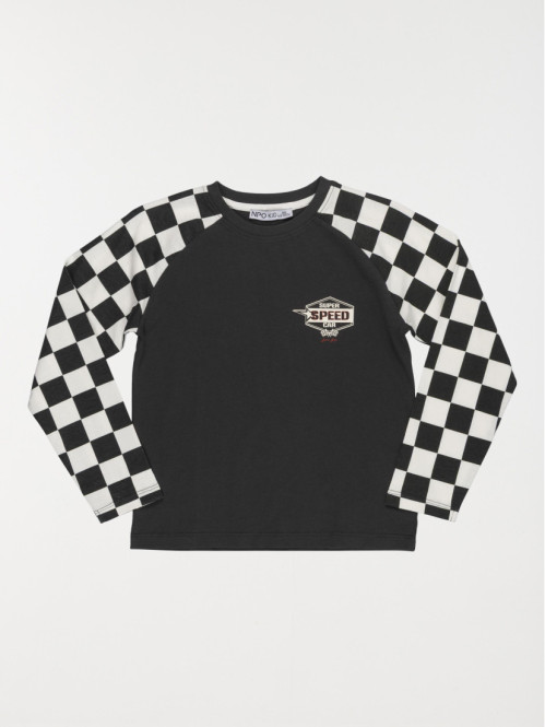 T-shirt damiers garçon (3-12A)