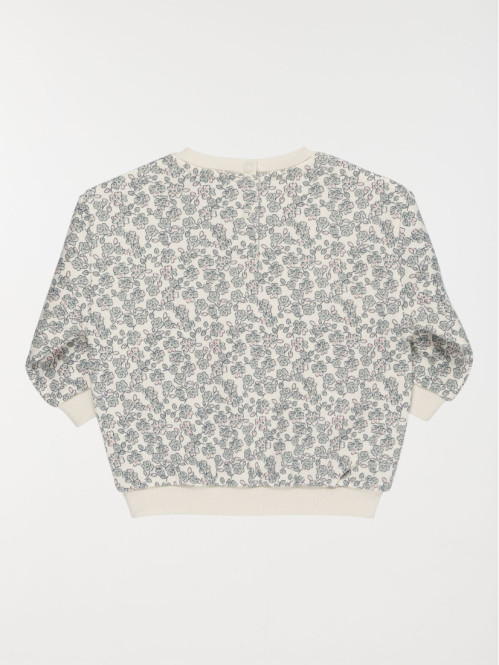 Sweat fleuri fille (3-36M)