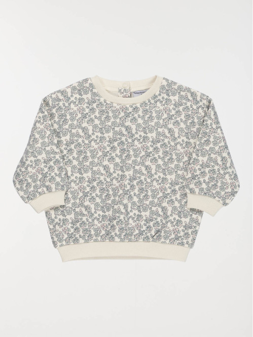 Sweat fleuri fille (3-36M)
