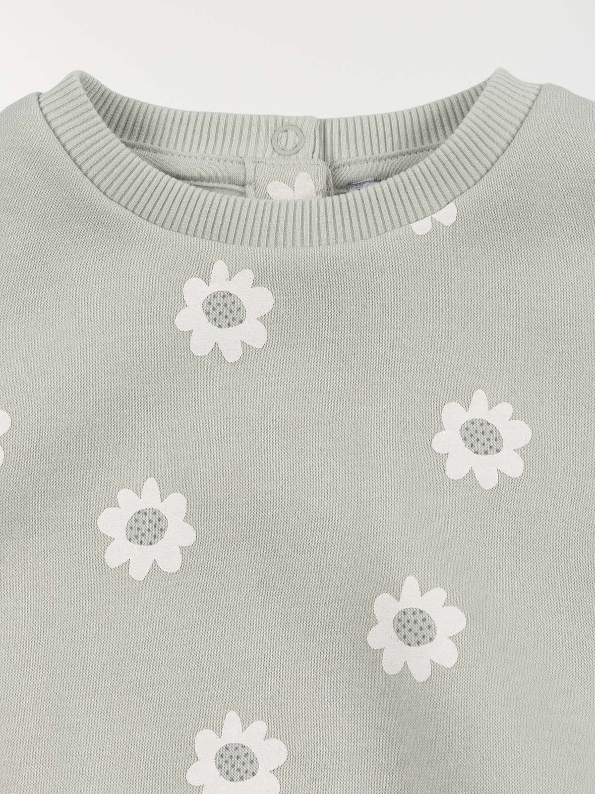 Sweat motif fleuri fille (3-36M) Sweat motif fleuri fille (3-36M)