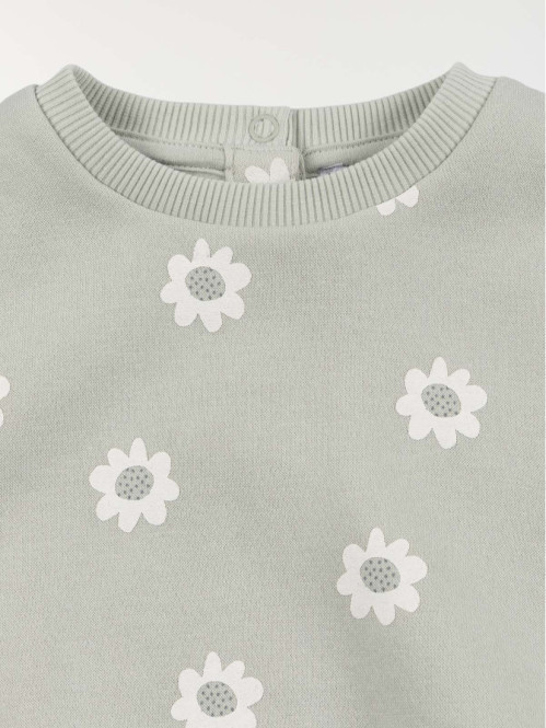 Sweat motif fleuri fille...