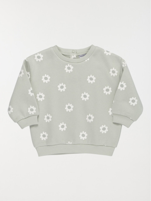 Sweat motif fleuri fille...