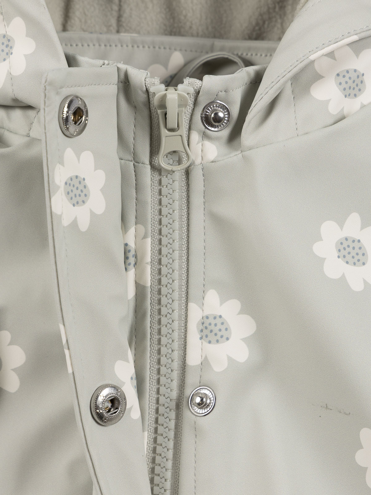 Manteau ciré à capuche fille (6-36M)