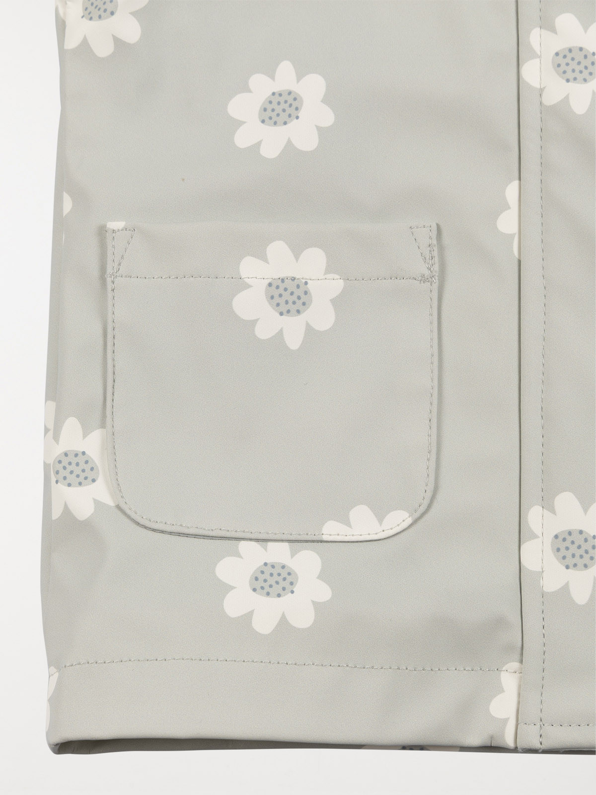 Manteau ciré à capuche fille (6-36M)