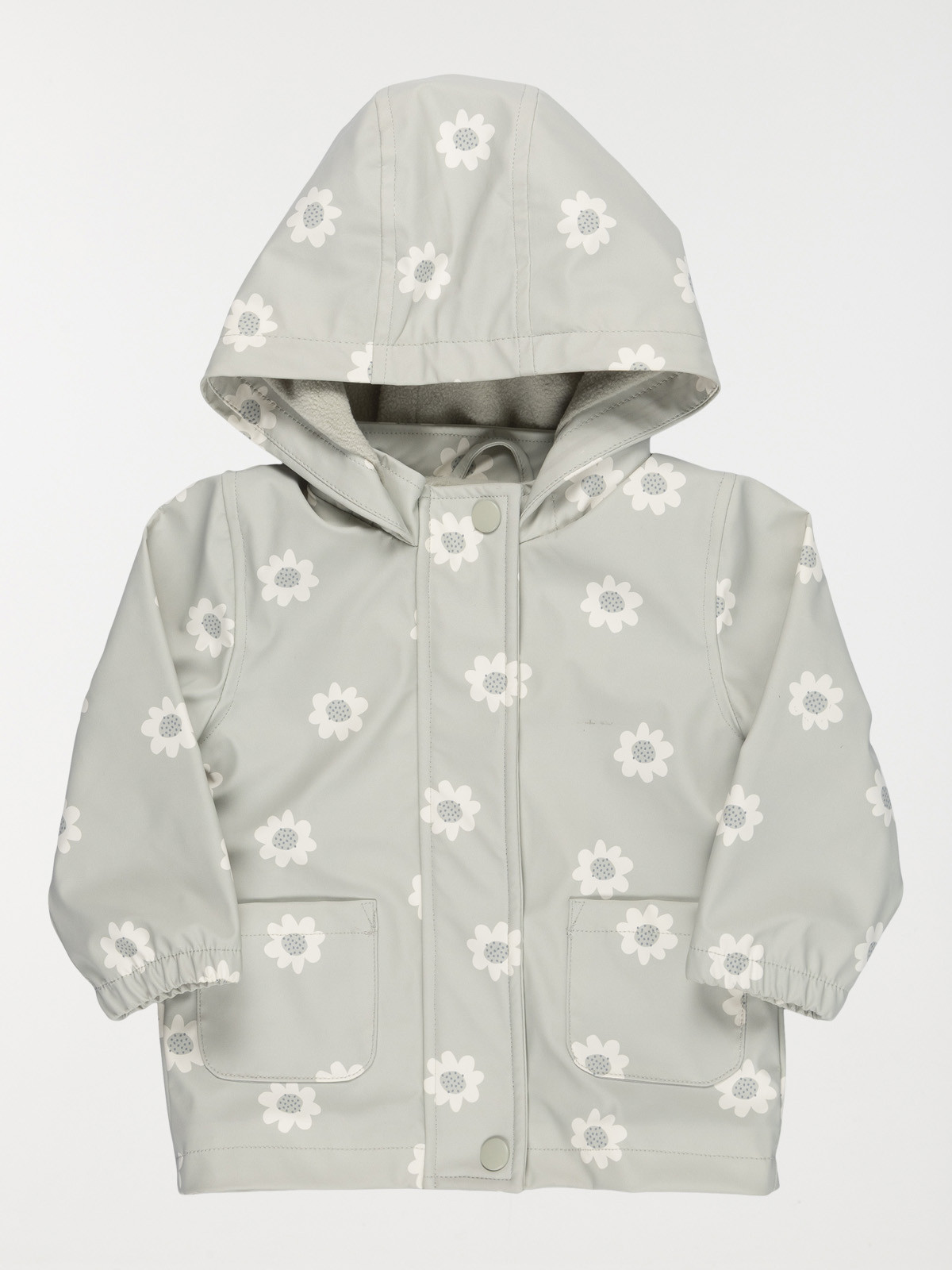 Manteau ciré à capuche fille (6-36M)