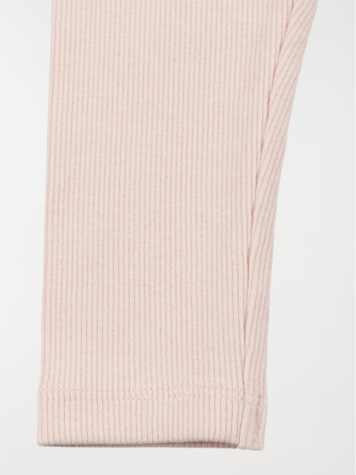 Legging côtelé rose fille...