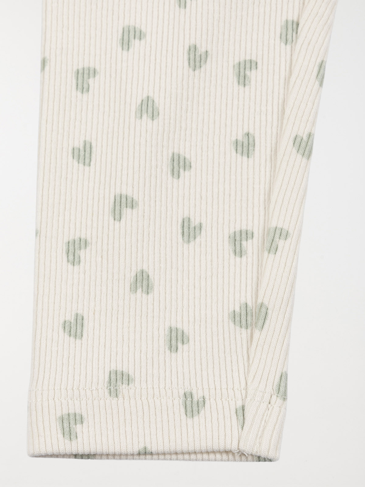 Legging côtelé coeur fille (3-36M)