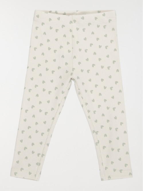 Legging côtelé coeur fille...