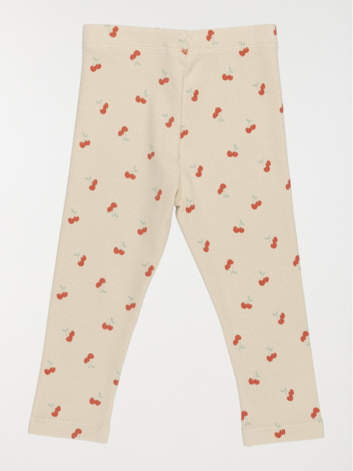 Legging côtelé cerises...