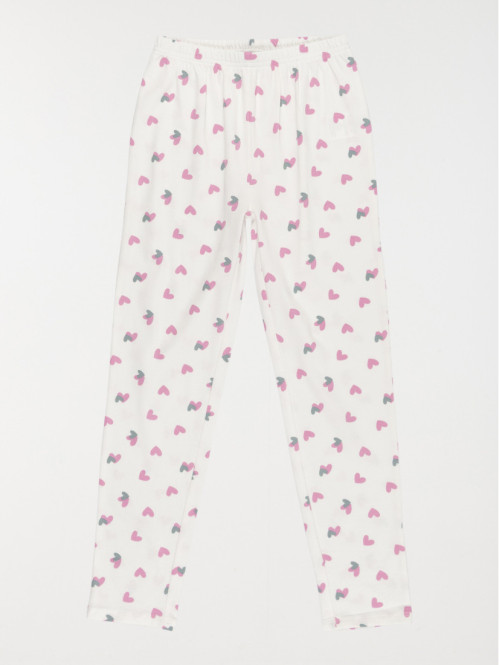 Pyjama coeurs fille (3-12A)