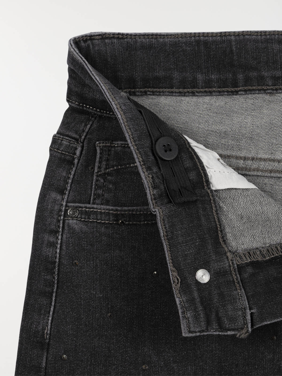 Jean strass gris fille (XXS-M) Jean strass gris fille (XXS-M)