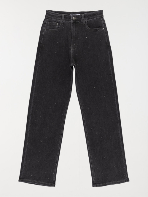 Jean strass gris fille (XXS-M)