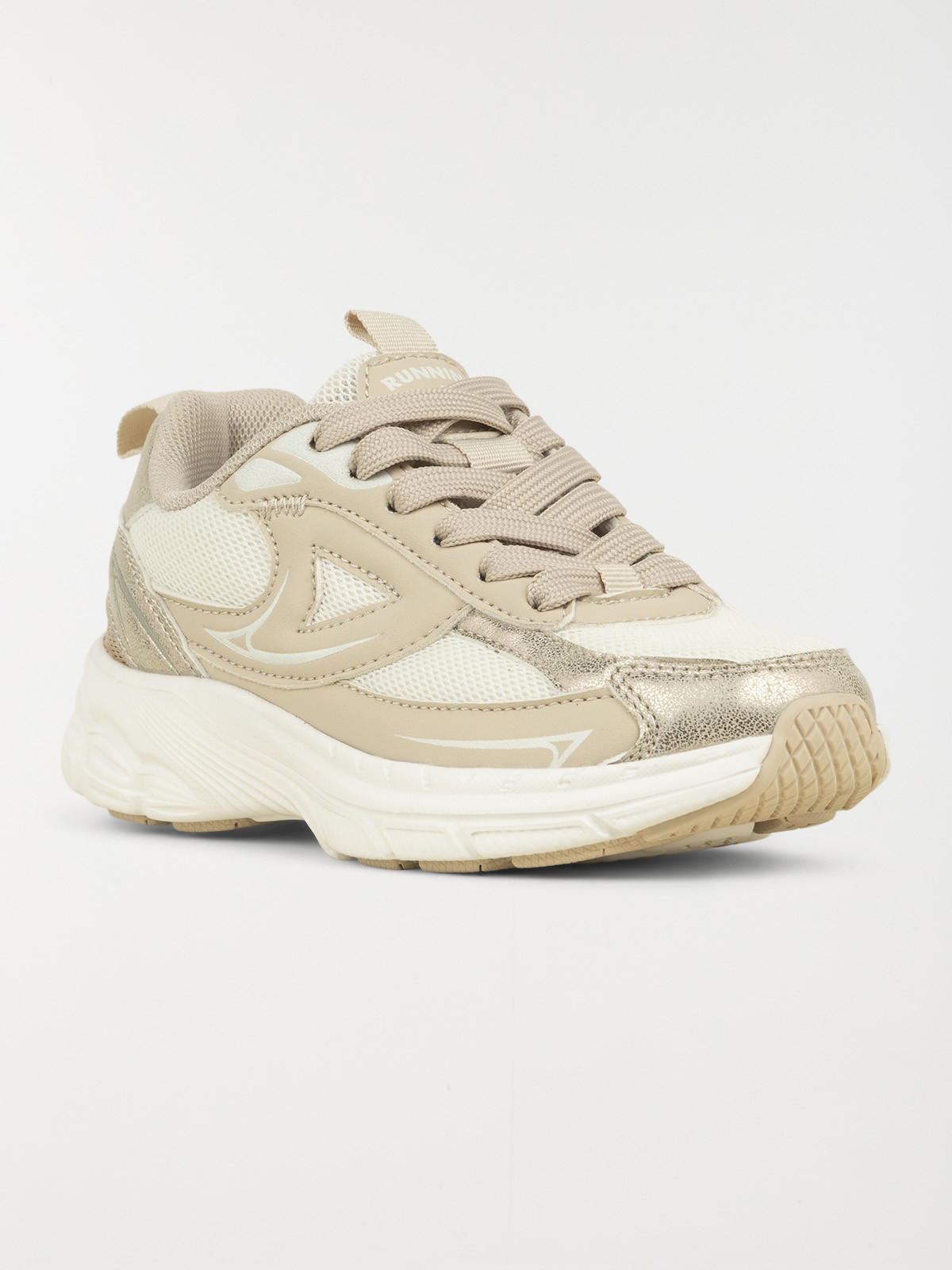 Basket de sport coloris or fille (31-35)