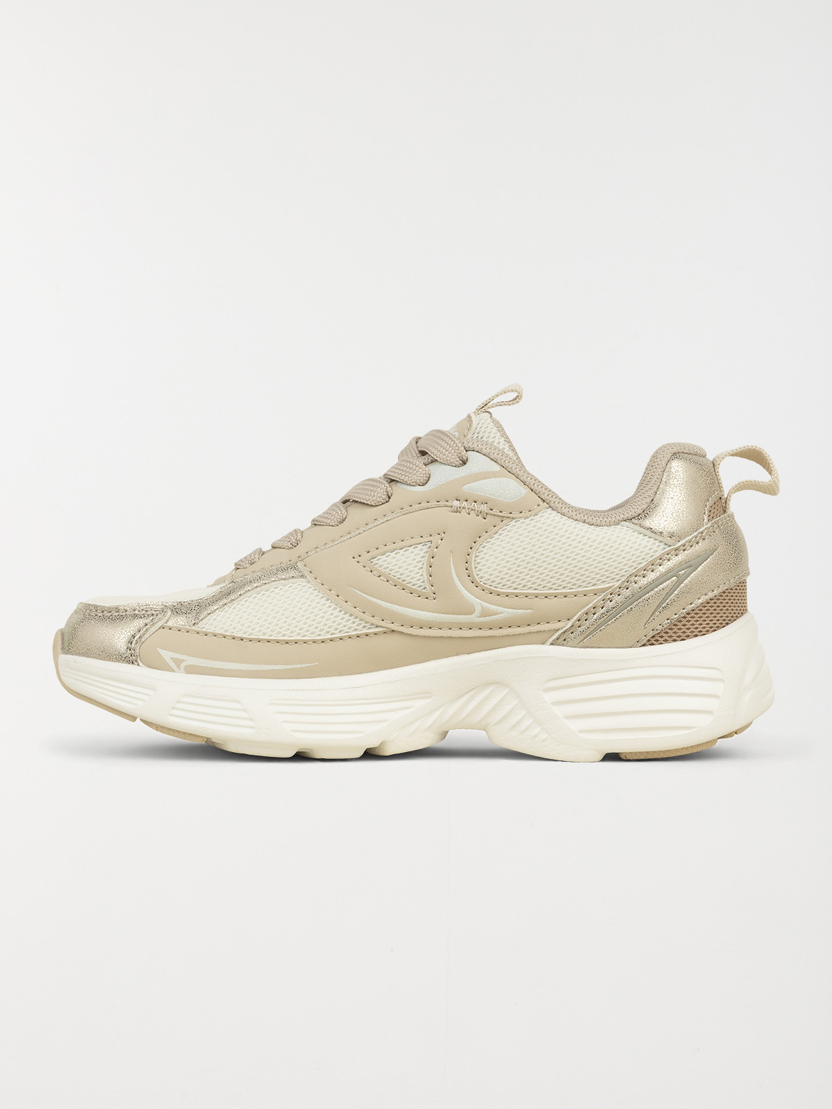 Basket de sport coloris or fille (31-35)