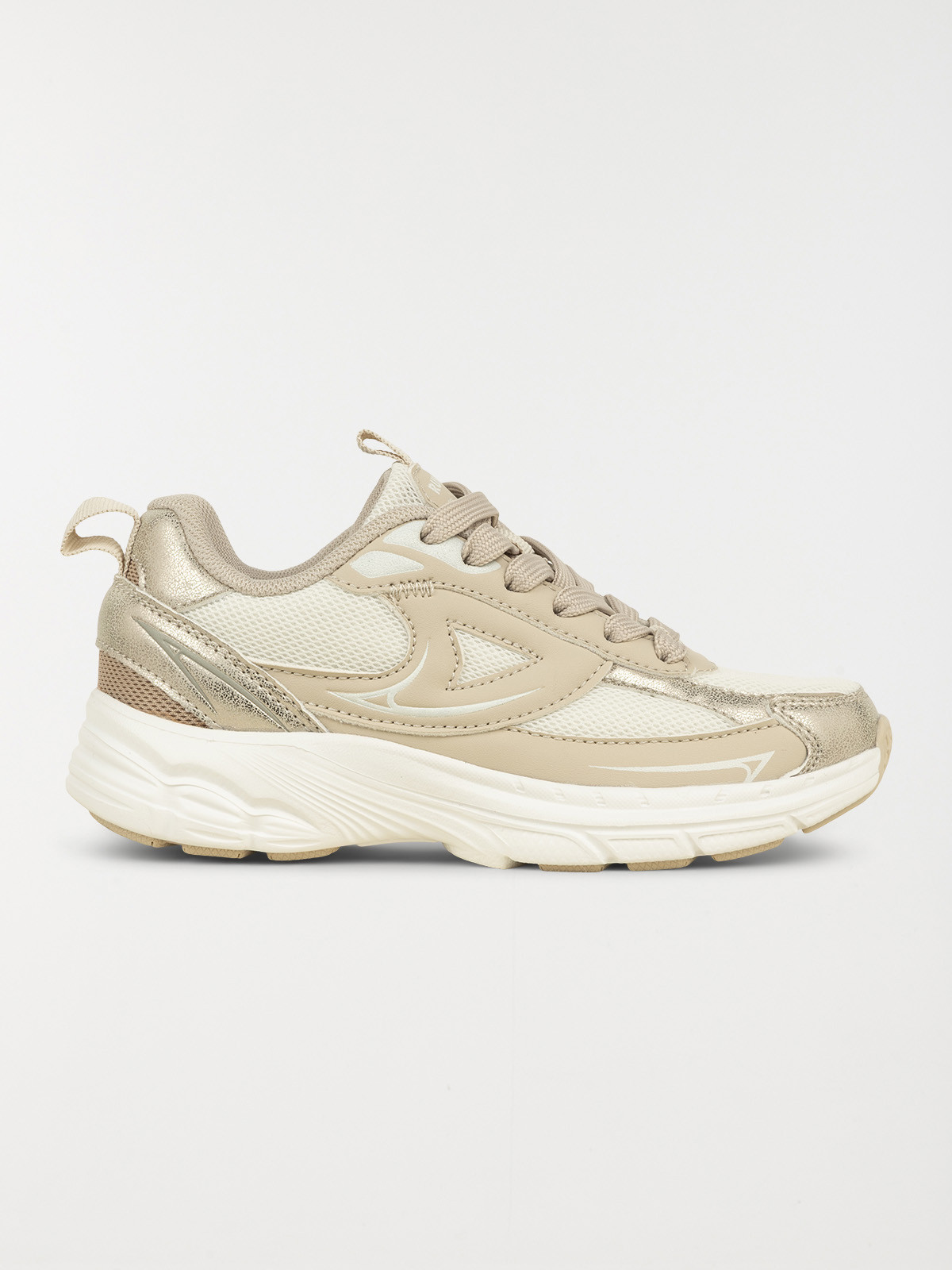 Basket de sport coloris or fille (31-35)