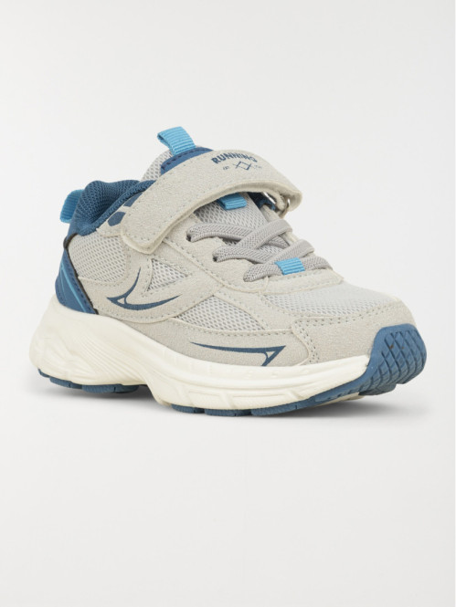 Basket lacet scratch bleu...