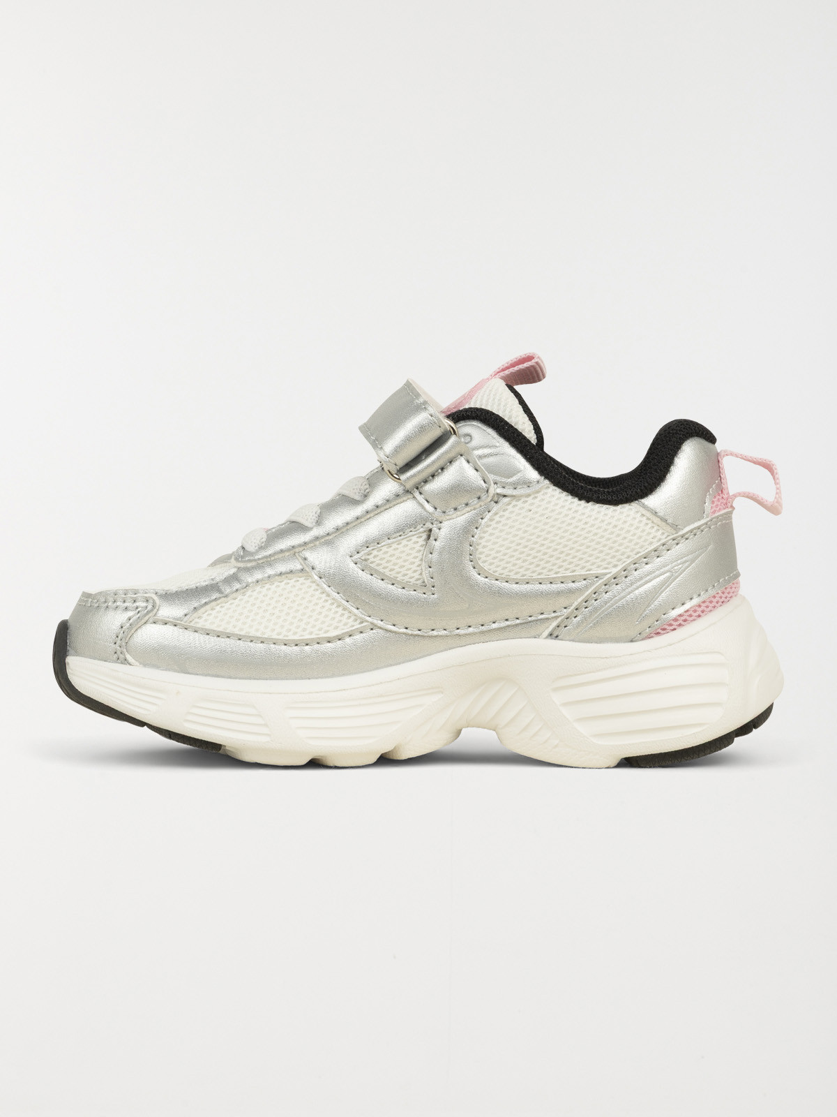 Baskets de sport argentée fille (24-30)