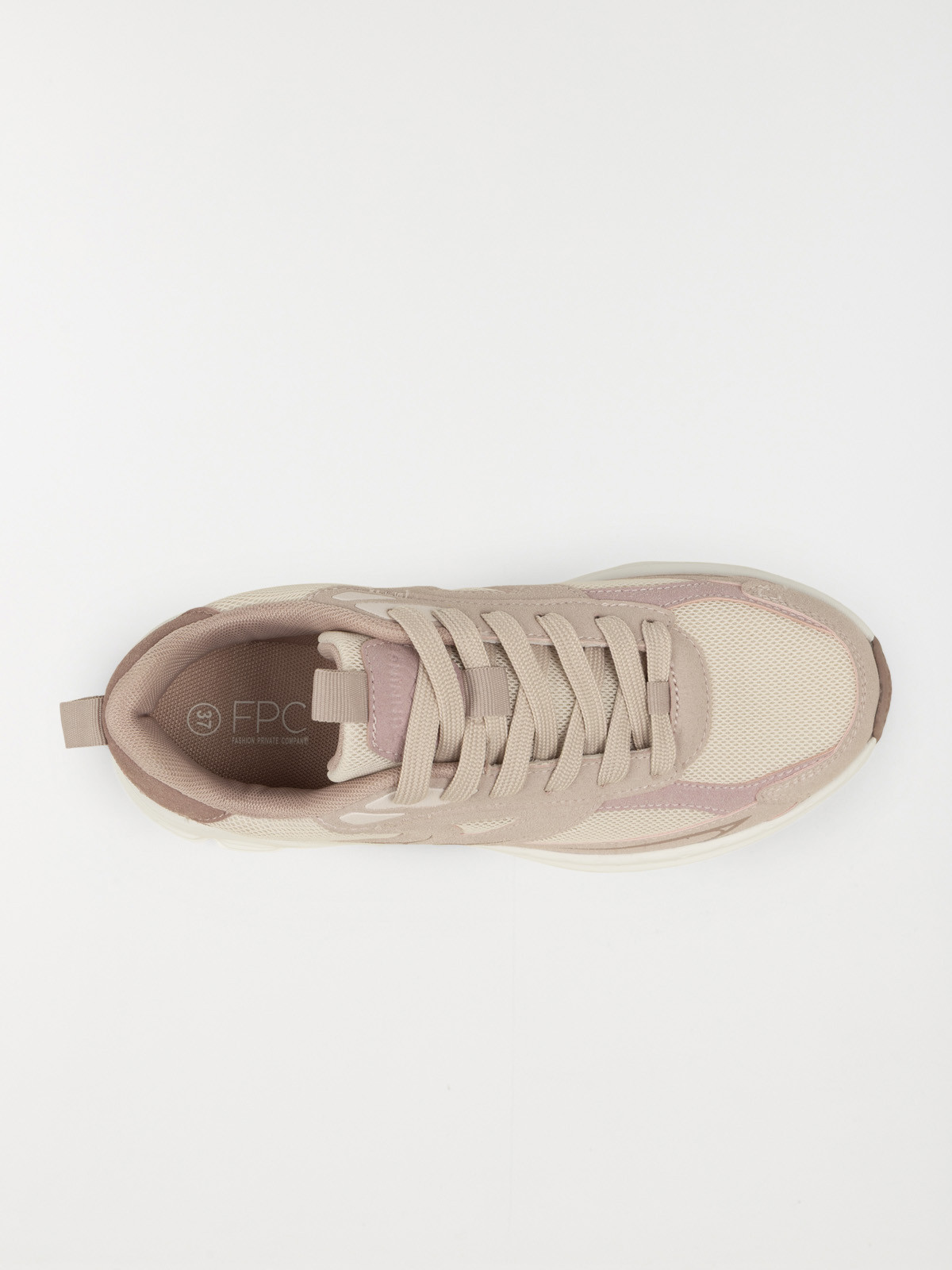 Baskets à lacets femme rose (36-42)