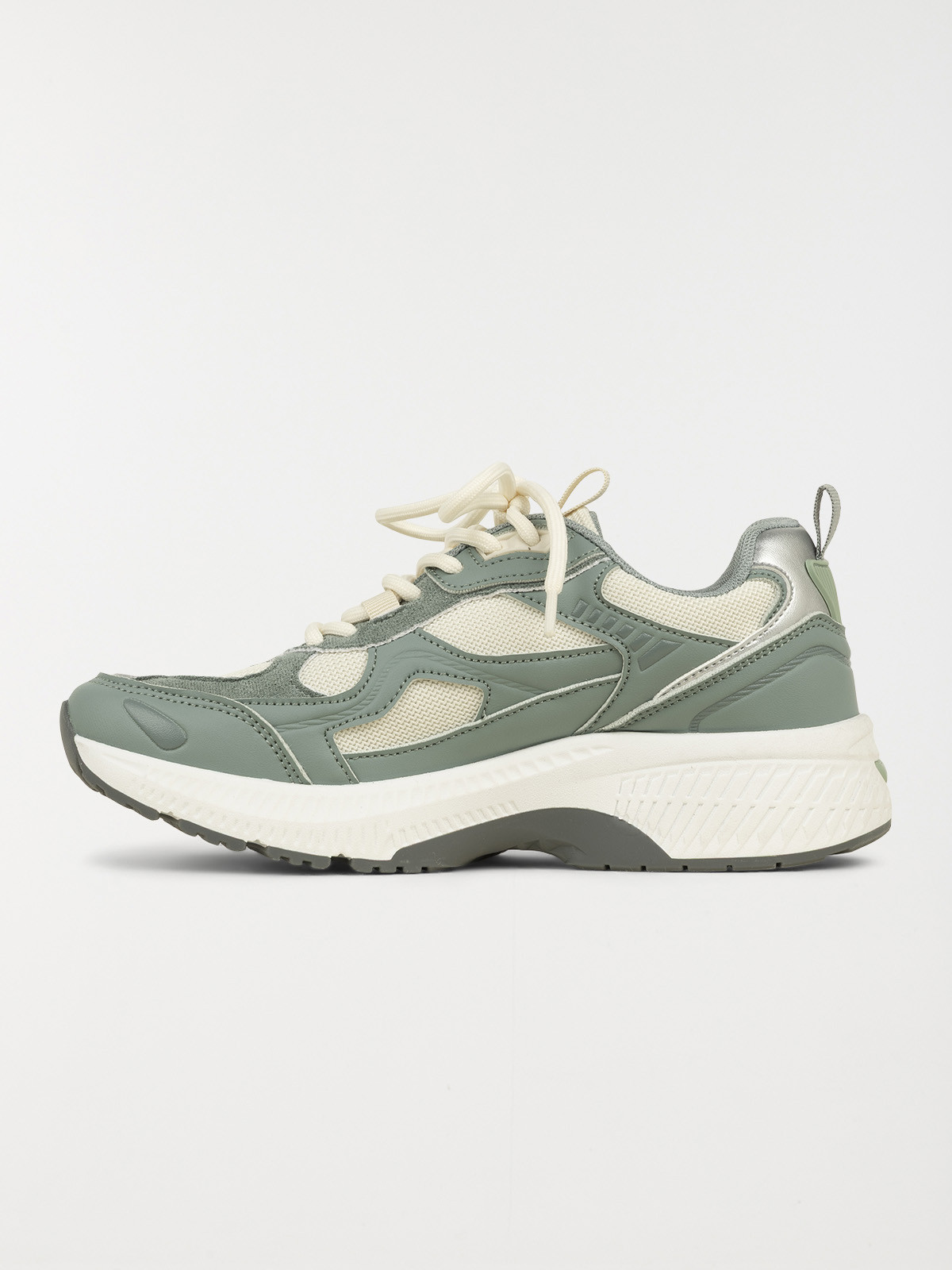 Baskets à lacets vertes femme (36-41)