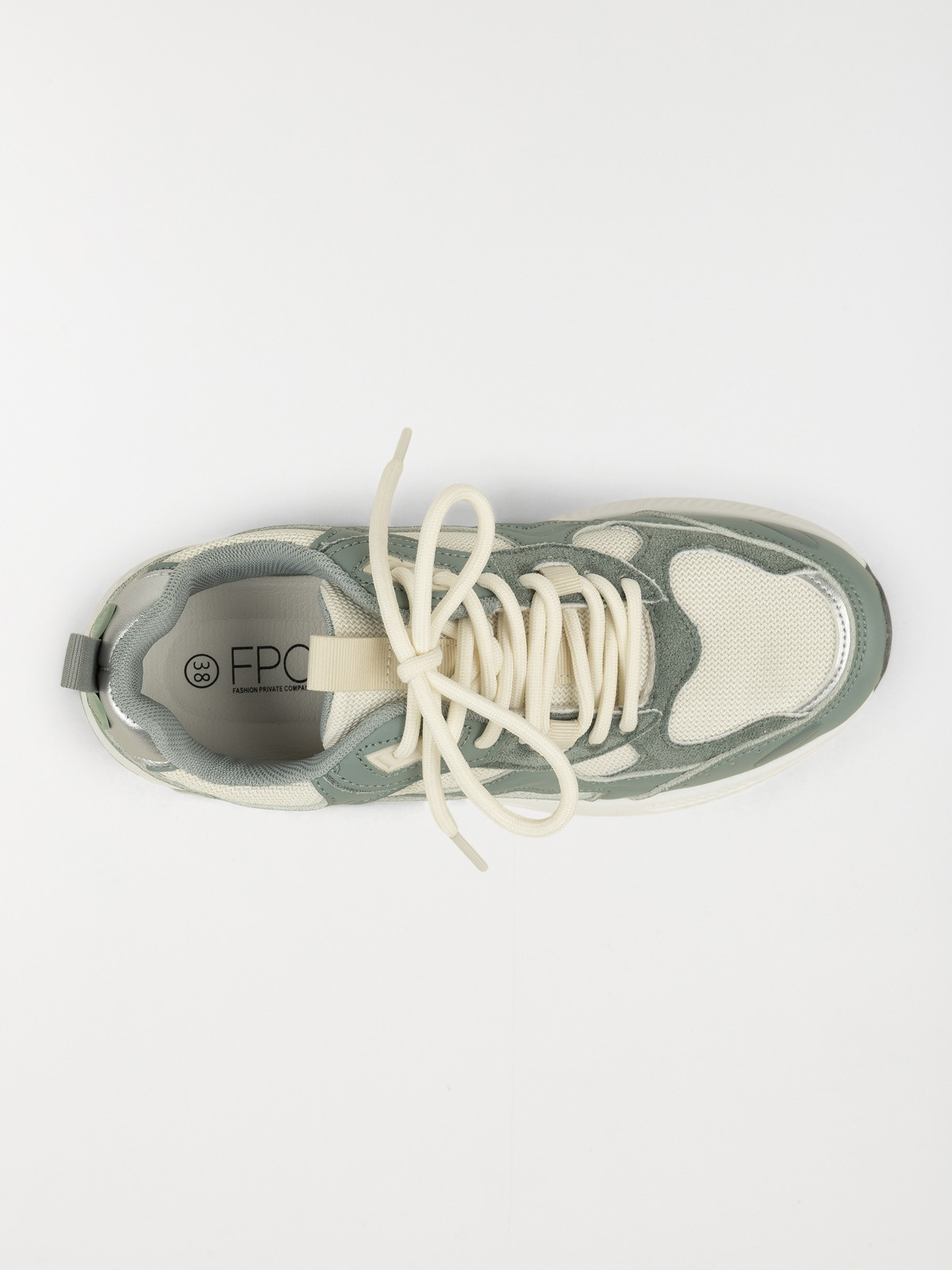 Baskets à lacets vertes femme (36-41)