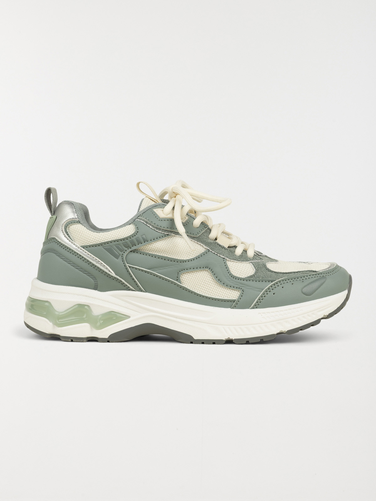 Baskets à lacets vertes femme (36-41)