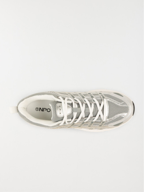 Baskets à lacets homme gris (40-46)