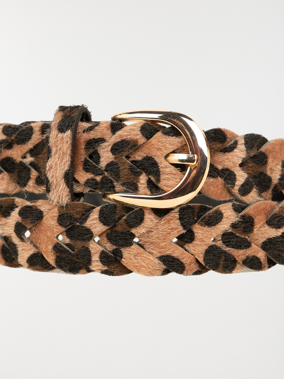 Ceinture tressée léopard femme Ceinture tressée léopard femme
