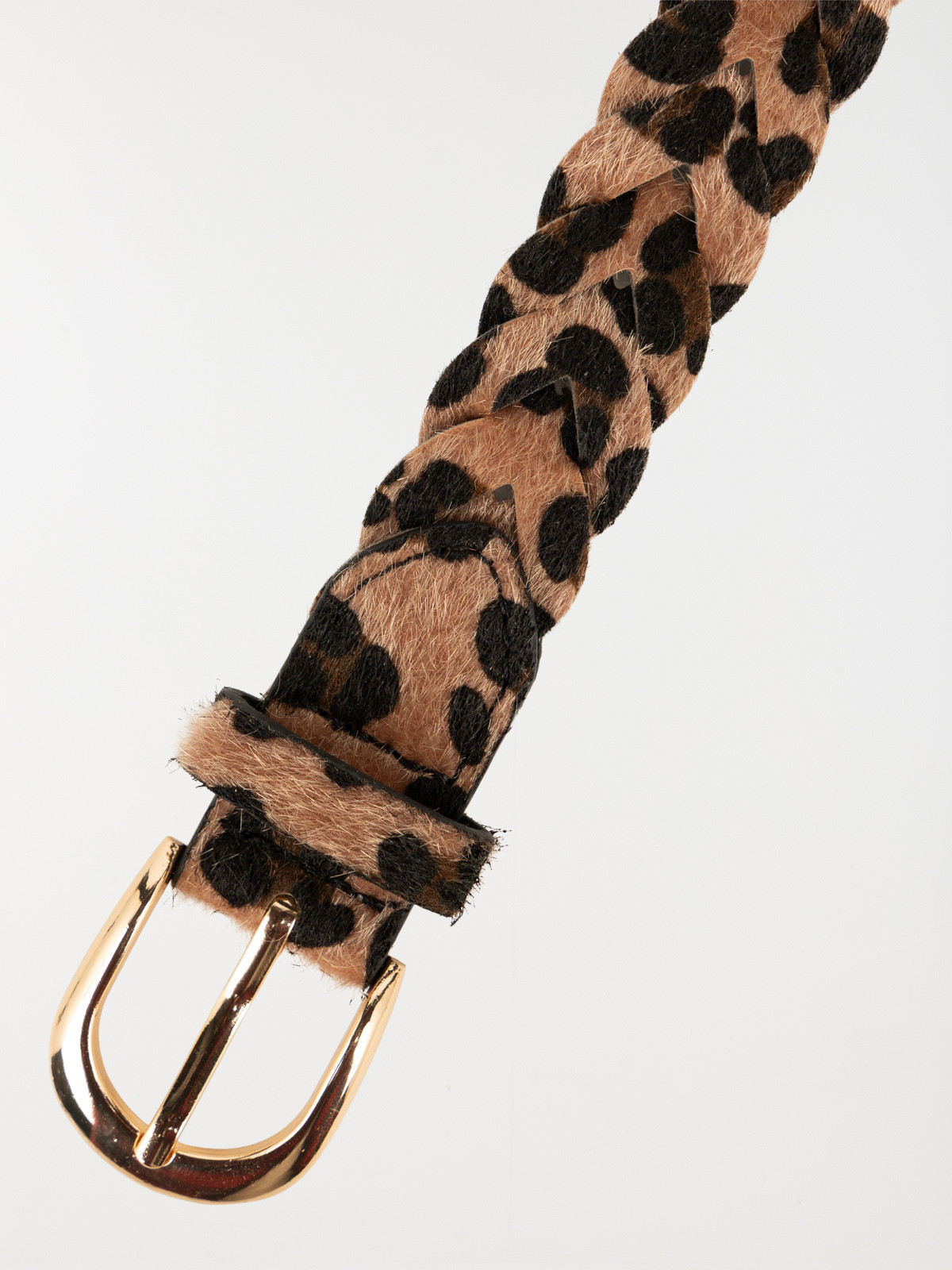 Ceinture tressée léopard femme Ceinture tressée léopard femme