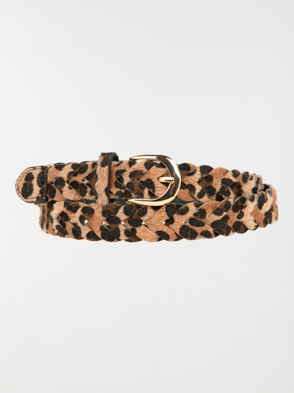 Ceinture tressée léopard femme Ceinture tressée léopard femme