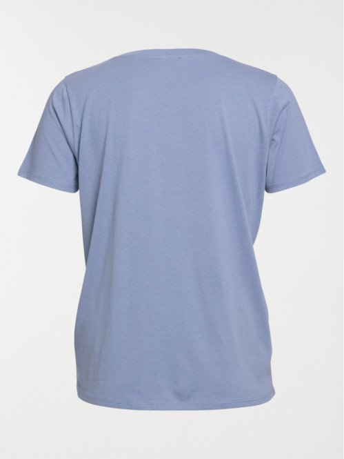 T-shirt denim blue grande...