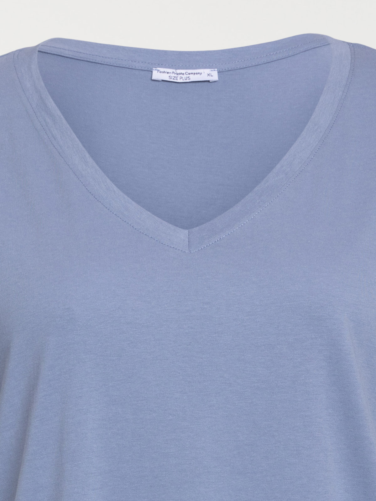 T-shirt denim blue grande taille femme