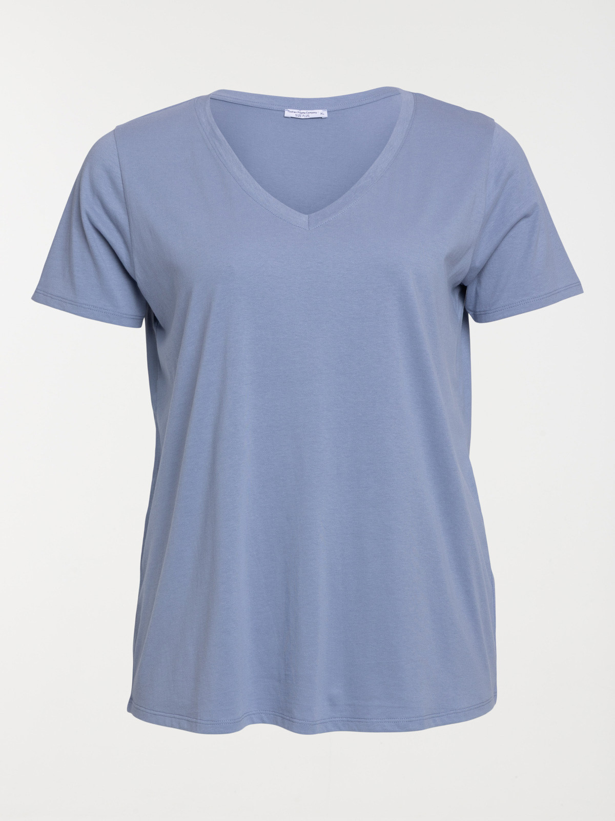 T-shirt denim blue grande taille femme