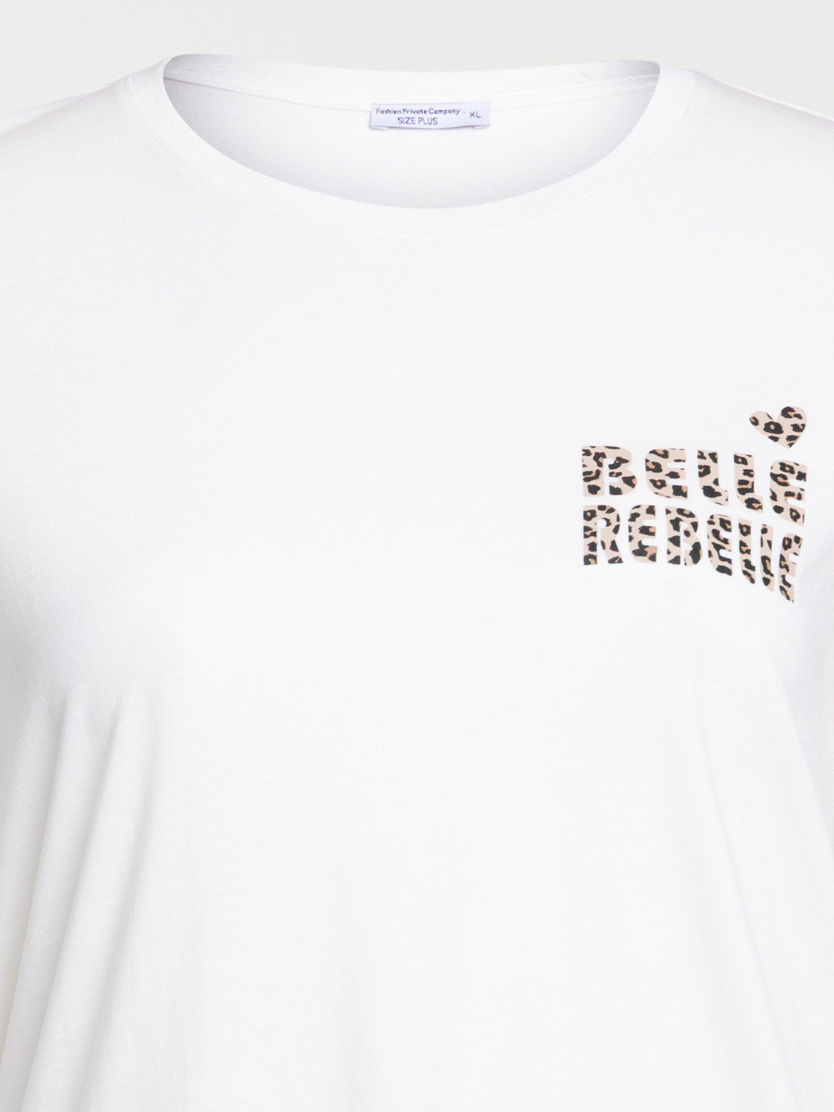 T-shirt message grande taille femme