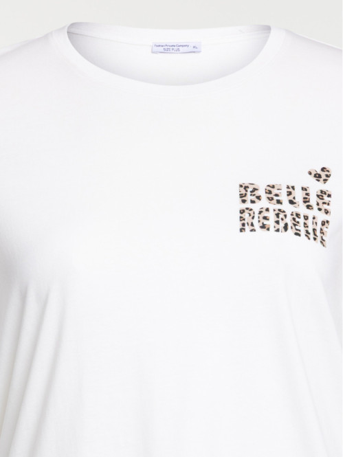 T-shirt message grande...