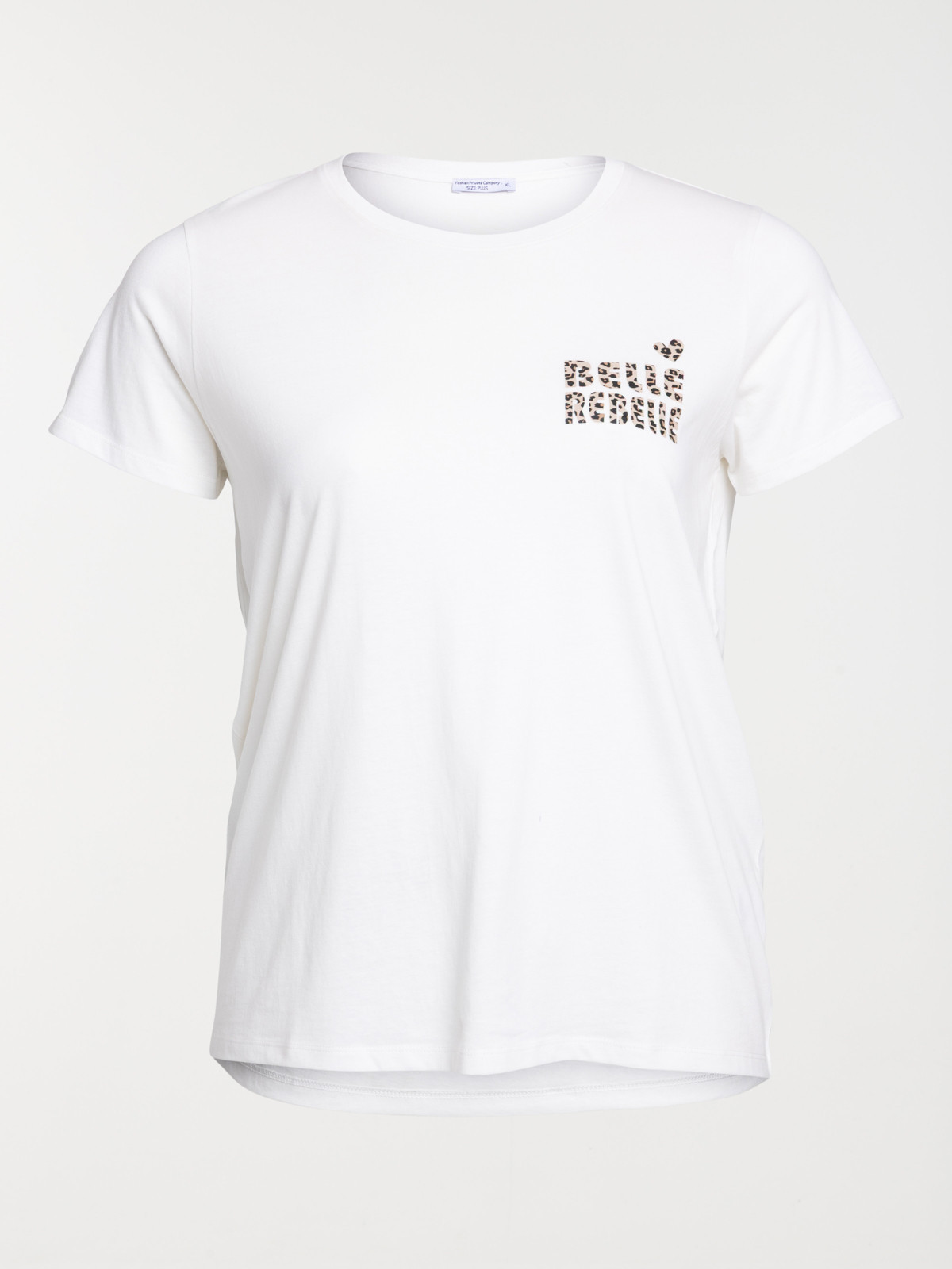 T-shirt message grande taille femme