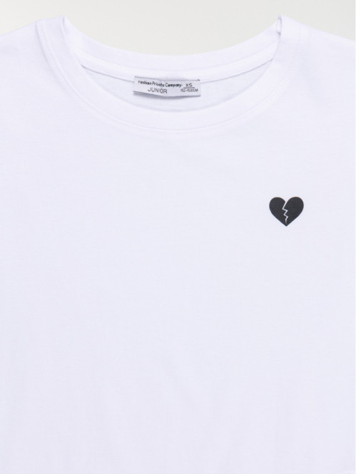 Tee-shirt imprimé coeur...