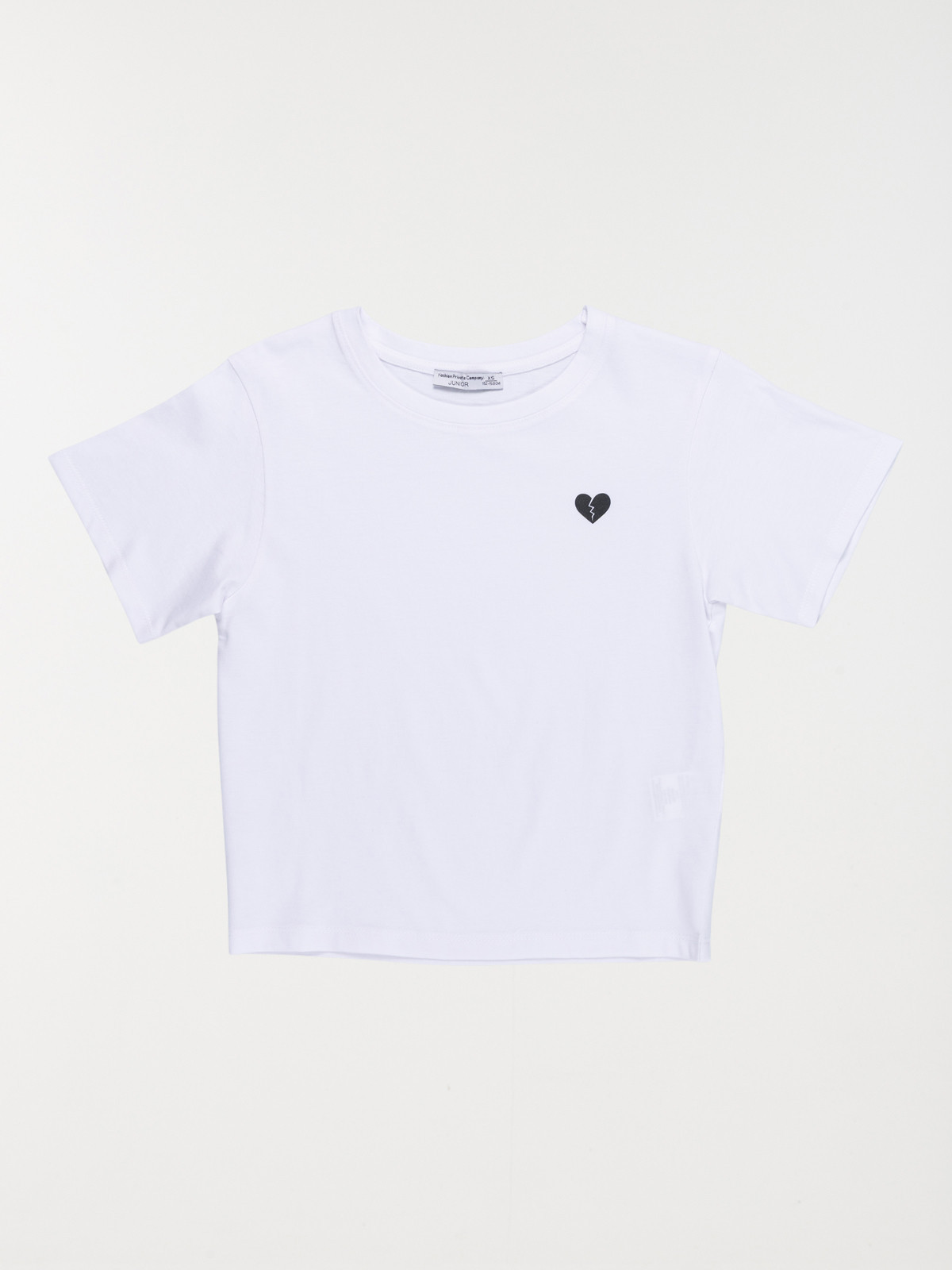 Tee-shirt imprimé coeur fille (XXS-M)