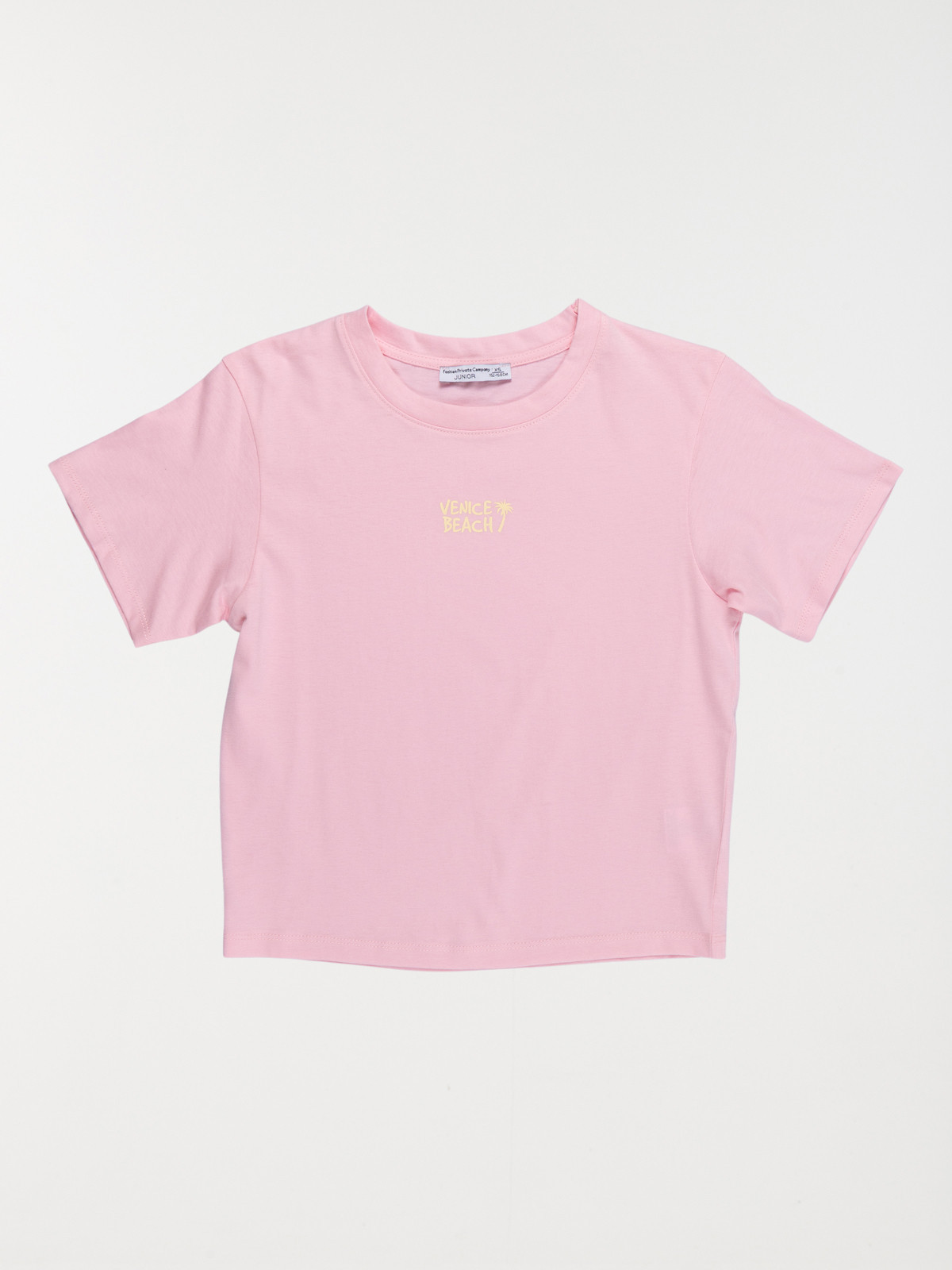 T-shirt motif rose poudre fille (XXS-M)