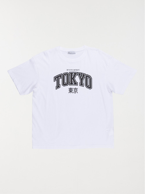 T-shirt Tokyo garçon blanc...