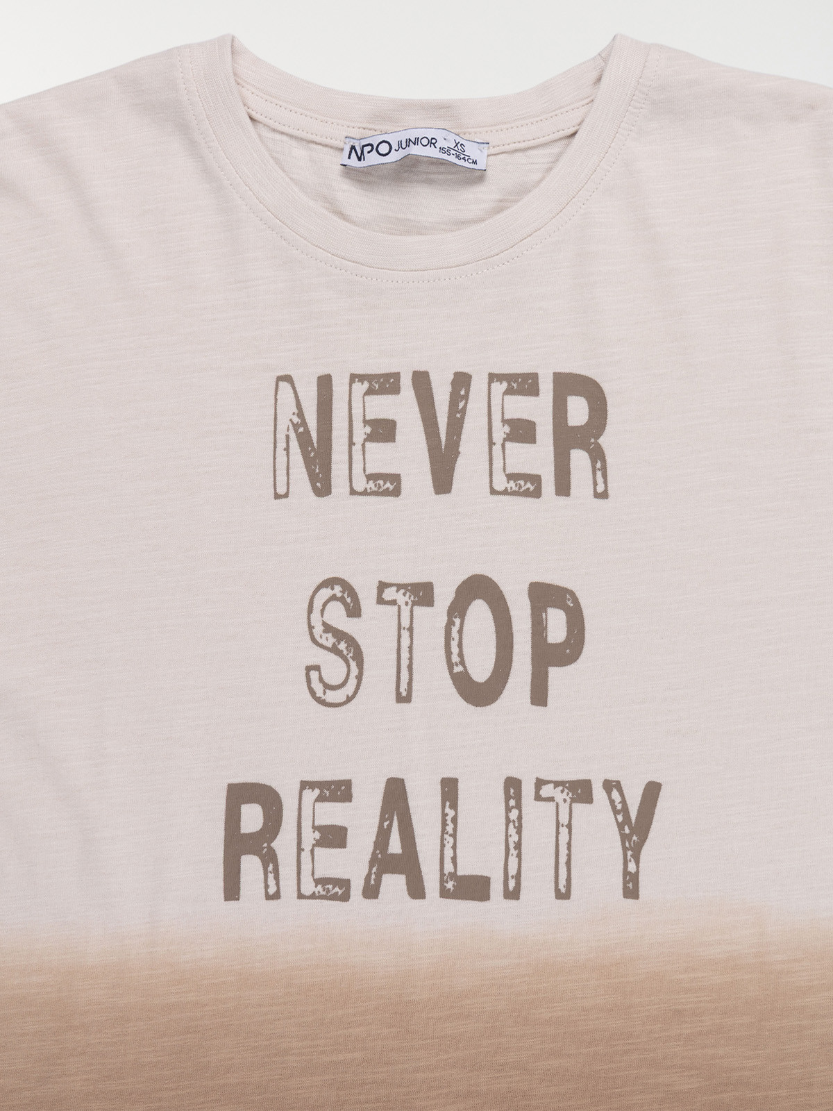 T-shirt deep dye message garçon (XXS-M)