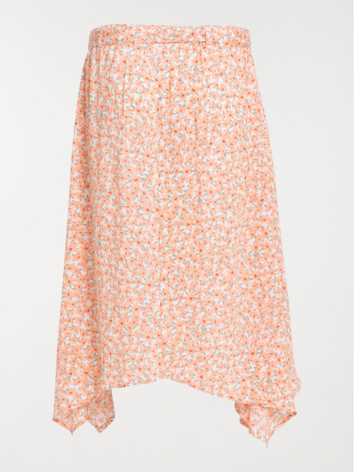 Jupe longue fleurie grande taille femme