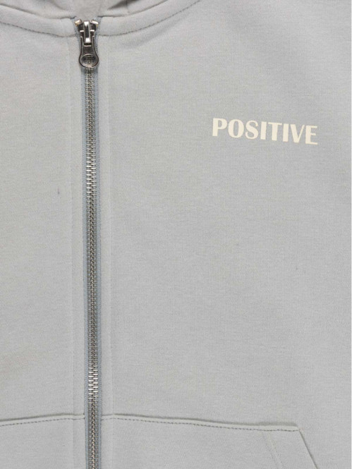 Sweat capuche message dos...