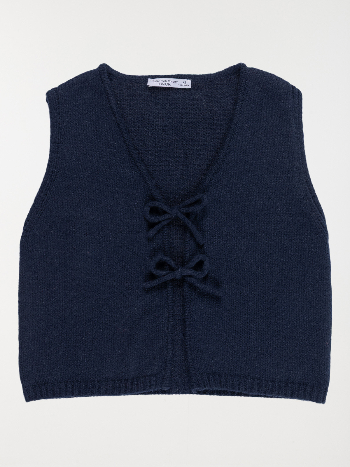 Gilet sans manches à nouer fille (XXS-M)