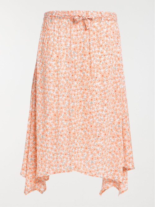 Jupe longue fleurie grande taille femme