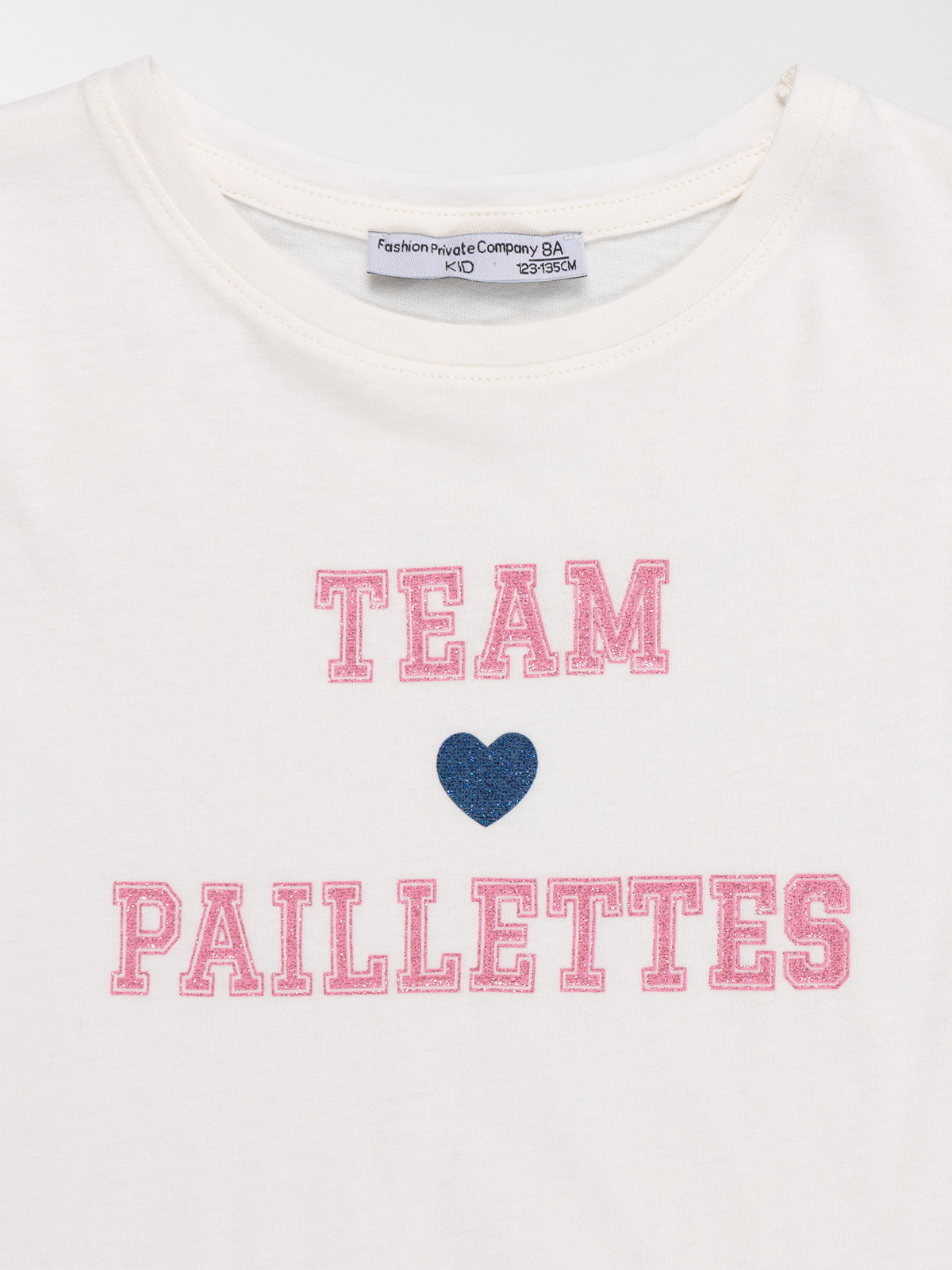T-shirt team paillette fille (3-12A)