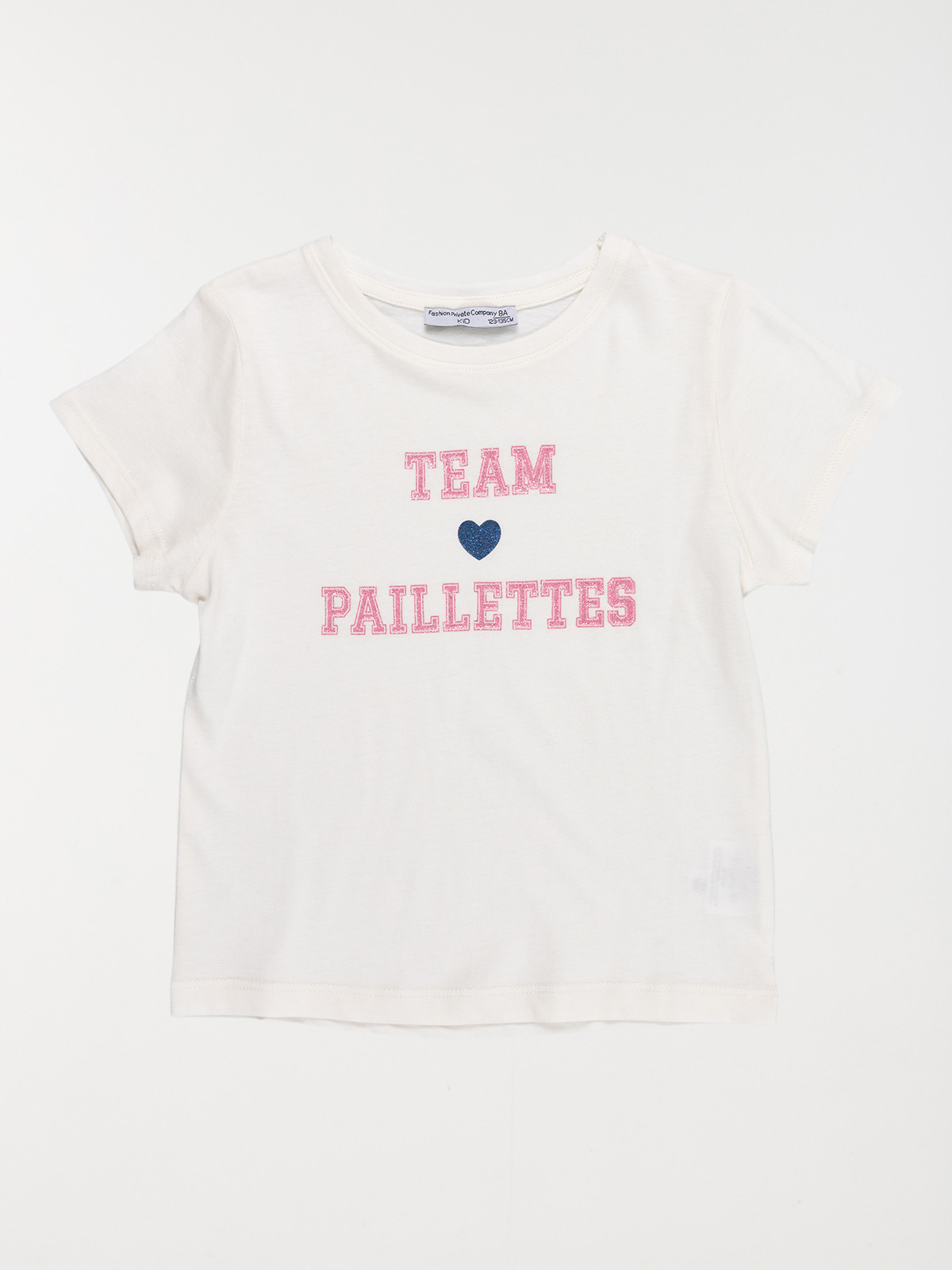 T-shirt team paillette fille (3-12A)