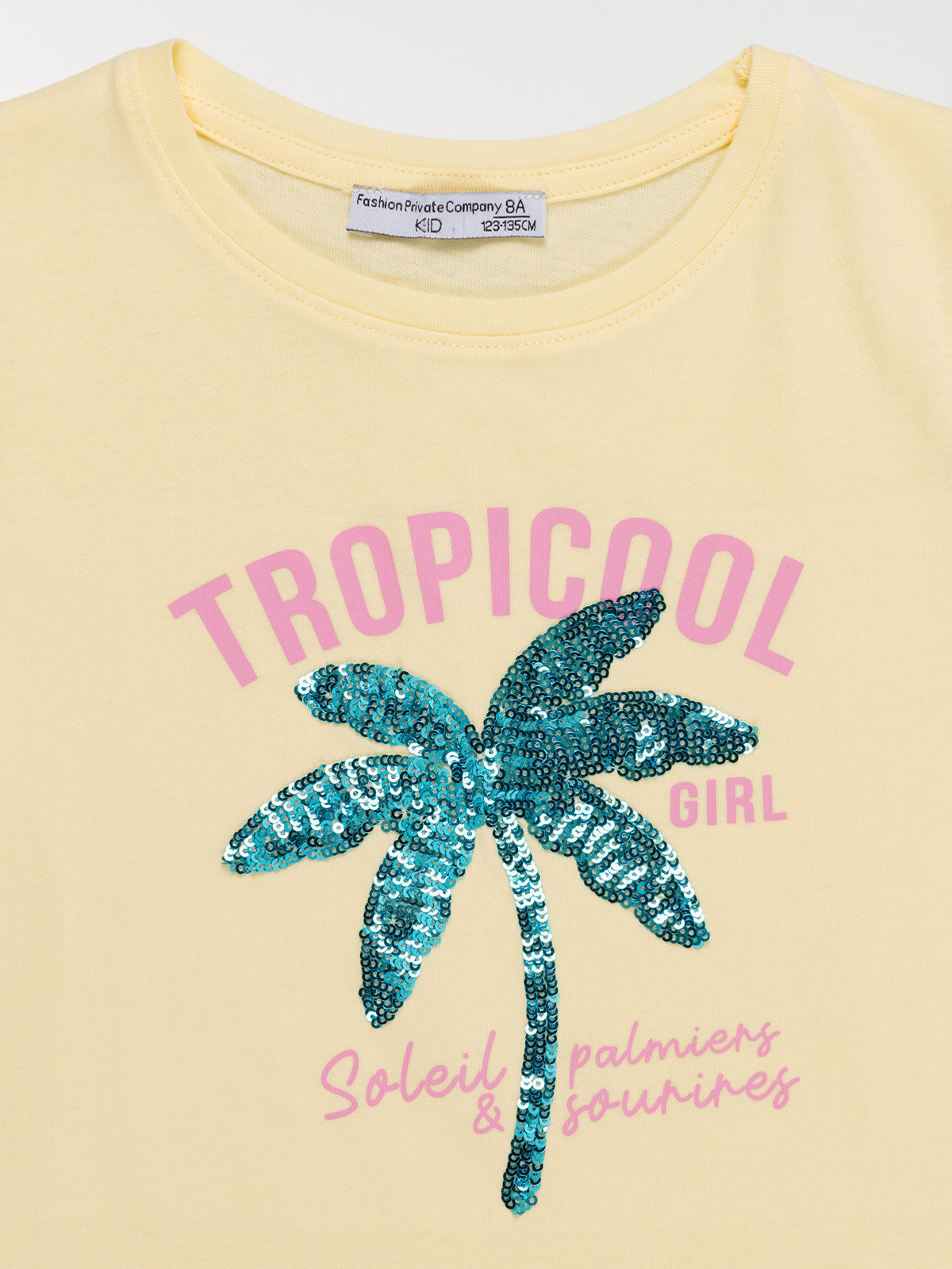 T-shirt tropicool palmier fille (3-12A)
