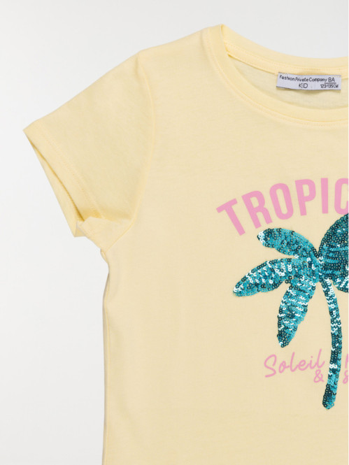 T-shirt tropicool palmier...
